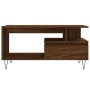 Mesa de centro madera contrachapada roble marrón 90x49x45 cm de , Mesas de centro - Ref: Foro24-831027, Precio: 62,87 €, Desc...