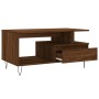 Mesa de centro madera contrachapada roble marrón 90x49x45 cm de , Mesas de centro - Ref: Foro24-831027, Precio: 62,87 €, Desc...