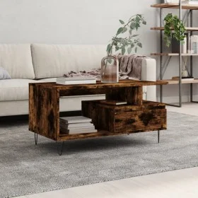 Couchtisch aus geräuchertem Eichensperrholz, 90 x 49 x 45 cm von , Couchtisch - Ref: Foro24-831025, Preis: 66,47 €, Rabatt: %