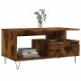 Mesa de centro madera contrachapada roble ahumado 90x49x45 cm de , Mesas de centro - Ref: Foro24-831025, Precio: 67,30 €, Des...