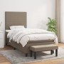 Cama box spring con colchón tela gris taupe 80x200 cm de , Camas y somieres - Ref: Foro24-3136393, Precio: 388,86 €, Descuent...
