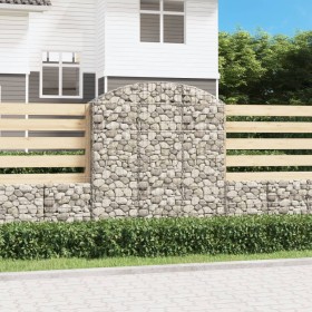 Cesta gaviones forma arco hierro galvanizado 150x30x160/180 cm de , Maceteros y jardineras - Ref: Foro24-153448, Precio: 87,5...