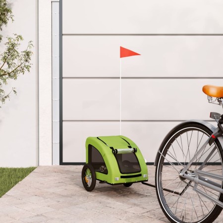 Remolque de bicicleta mascotas hierro tela Oxford verde de , Cochecitos para mascotas - Ref: Foro24-93955, Precio: 95,70 €, D...