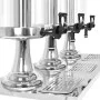 Dispensador de zumo triple acero inoxidable 3 x 8 L de , Dispensadores de bebidas - Ref: Foro24-50533, Precio: 201,31 €, Desc...