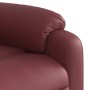 Sillón reclinable elevable cuero artificial rojo tinto en Sillones | Comprar online en Foru.es