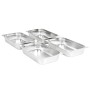 Bandejas Gastronorm 4 unidades GN 1/1 100 mm acero inoxidable de , Cubetas para mesas de vapor - Ref: Foro24-50881, Precio: 7...