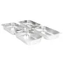 Bandejas Gastronorm 4 unidades GN 1/1 100 mm acero inoxidable de , Cubetas para mesas de vapor - Ref: Foro24-50881, Precio: 7...