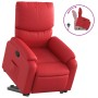 Sillón reclinable elevable cuero artificial rojo en Sillones | Comprar online en Foru.es