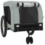 Remolque de bicicleta mascotas hierro tela Oxford gris negro de , Cochecitos para mascotas - Ref: Foro24-94028, Precio: 110,5...