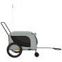 Remolque de bicicleta mascotas hierro tela Oxford gris negro de , Cochecitos para mascotas - Ref: Foro24-94028, Precio: 110,5...