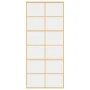 Goldene Schiebetür aus transparentem ESG-Glas und Aluminium von , Türen für zu Hause - Ref: Foro24-155167, Preis: 161,14 €, R...