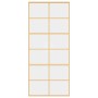 Puerta corredera dorada de vidrio ESG transparente y aluminio de , Puertas para el hogar - Ref: Foro24-155167, Precio: 163,74...