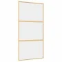 Golden sliding door made of transparent ESG glass and aluminum by , Doors for the home - Ref: Foro24-155150, Price: 167,84 €,...