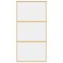 Puerta corredera dorada de vidrio ESG transparente y aluminio de , Puertas para el hogar - Ref: Foro24-155150, Precio: 170,51...