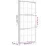 Goldene Schiebetür aus transparentem ESG-Glas und Aluminium von , Türen für zu Hause - Ref: Foro24-155173, Preis: 161,03 €, R...