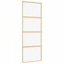 Golden sliding door made of transparent ESG glass and aluminum by , Doors for the home - Ref: Foro24-155178, Price: 150,02 €,...