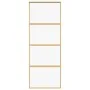 Golden sliding door made of transparent ESG glass and aluminum by , Doors for the home - Ref: Foro24-155178, Price: 150,02 €,...