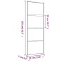 Puerta corredera dorada de vidrio ESG transparente y aluminio de , Puertas para el hogar - Ref: Foro24-155178, Precio: 152,46...