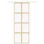 Goldene Schiebetür aus transparentem ESG-Glas und Aluminium von , Türen für zu Hause - Ref: Foro24-155184, Preis: 152,86 €, R...