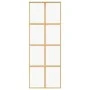 Goldene Schiebetür aus transparentem ESG-Glas und Aluminium von , Türen für zu Hause - Ref: Foro24-155184, Preis: 152,86 €, R...