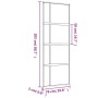 Puerta corredera dorada de vidrio ESG transparente y aluminio de , Puertas para el hogar - Ref: Foro24-155190, Precio: 155,44...