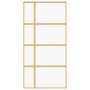 Puerta corredera dorada de vidrio ESG transparente y aluminio de , Puertas para el hogar - Ref: Foro24-155192, Precio: 175,93...
