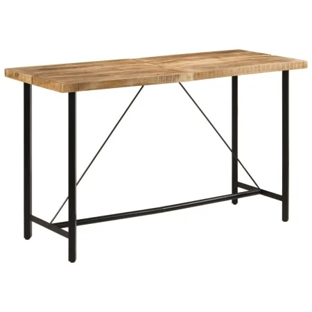 Iron and solid mango wood high table 180x70x107 cm by , Kitchen and dining tables - Ref: Foro24-356383, Price: 329,34 €, Disc...