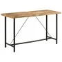 Iron and solid mango wood high table 180x70x107 cm by , Kitchen and dining tables - Ref: Foro24-356383, Price: 329,34 €, Disc...