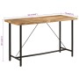 Mesa alta de hierro y madera maciza de mango 180x70x107 cm de , Mesas de cocina y de comedor - Ref: Foro24-356383, Precio: 33...