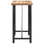Mesa alta de hierro y madera maciza de mango 110x55x107 cm de , Mesas de cocina y de comedor - Ref: Foro24-356381, Precio: 28...