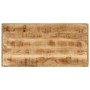 Mesa alta de hierro y madera maciza de mango 110x55x107 cm de , Mesas de cocina y de comedor - Ref: Foro24-356381, Precio: 28...