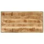 Mesa alta de hierro y madera maciza de mango 110x55x107 cm de , Mesas de cocina y de comedor - Ref: Foro24-356381, Precio: 28...