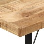 Mesa alta de hierro y madera maciza de mango 110x55x107 cm de , Mesas de cocina y de comedor - Ref: Foro24-356381, Precio: 28...