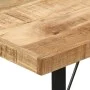 Mesa alta de hierro y madera maciza de mango 110x55x107 cm de , Mesas de cocina y de comedor - Ref: Foro24-356381, Precio: 28...