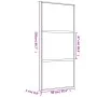 Golden sliding door ESG glass frosted aluminum 90x205cm by , Doors for the home - Ref: Foro24-155152, Price: 166,99 €, Discou...