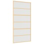 Puerta corredera dorada de vidrio ESG esmerilado y aluminio de , Puertas para el hogar - Ref: Foro24-155165, Precio: 185,88 €...