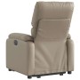 Sillón reclinable elevable cuero artificial color capuchino en Sillones | Comprar online en Foru.es