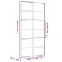 Golden sliding door in frosted ESG glass and aluminum by , Doors for the home - Ref: Foro24-155171, Price: 188,29 €, Discount: %