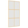 Puerta corredera dorada de vidrio ESG esmerilado y aluminio de , Puertas para el hogar - Ref: Foro24-155159, Precio: 189,06 €...