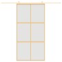 Puerta corredera dorada de vidrio ESG esmerilado y aluminio de , Puertas para el hogar - Ref: Foro24-155159, Precio: 189,06 €...
