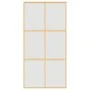 Golden sliding door in frosted ESG glass and aluminum by , Doors for the home - Ref: Foro24-155159, Price: 186,06 €, Discount: %