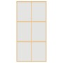 Puerta corredera dorada de vidrio ESG esmerilado y aluminio de , Puertas para el hogar - Ref: Foro24-155159, Precio: 189,06 €...