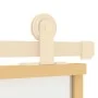 Golden sliding door in frosted ESG glass and aluminum by , Doors for the home - Ref: Foro24-155159, Price: 186,06 €, Discount: %