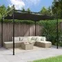 Pérgola con cubierta retráctil gris antracita 295x292x230 cm de , Carpas y cenadores - Ref: Foro24-360116, Precio: 252,24 €, ...