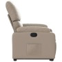 Sillón reclinable elevable cuero artificial color capuchino en Sillones | Comprar online en Foru.es