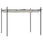 Pérgola con cubierta retráctil color crema 295x292x230 cm de , Carpas y cenadores - Ref: Foro24-360114, Precio: 221,22 €, Des...