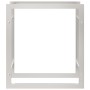 Estante para leña acero inoxidable 80x28x86 cm de , Bolsas y soportes de leña - Ref: Foro24-357862, Precio: 35,94 €, Descuent...