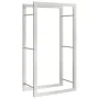 Estante para leña acero inoxidable 50x28x94 cm de , Bolsas y soportes de leña - Ref: Foro24-357860, Precio: 33,76 €, Descuent...
