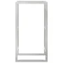 Estante para leña acero inoxidable 50x28x94 cm de , Bolsas y soportes de leña - Ref: Foro24-357860, Precio: 33,76 €, Descuent...