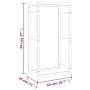 Estante para leña acero inoxidable 50x28x94 cm de , Bolsas y soportes de leña - Ref: Foro24-357860, Precio: 33,76 €, Descuent...